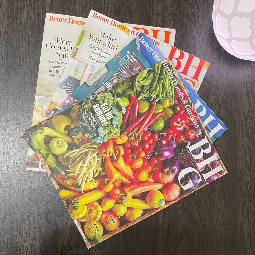 Better Homes & Gardens Set of 4 Magazines 2024 Gardening Home Decor Recipes
